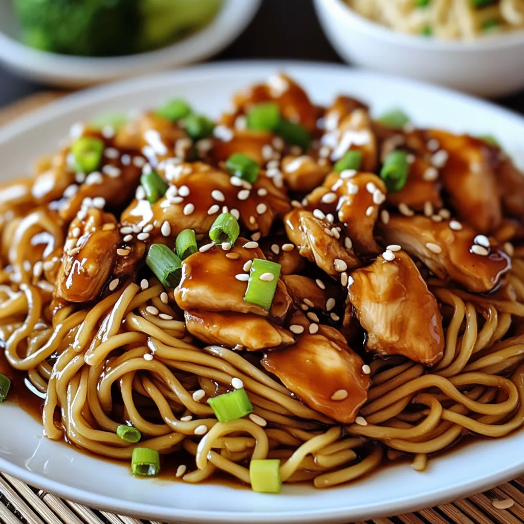 Easy Chicken Teriyaki Noodles