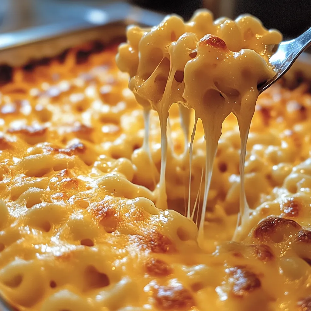 CREAMY BAKED MAC AND CHEESE