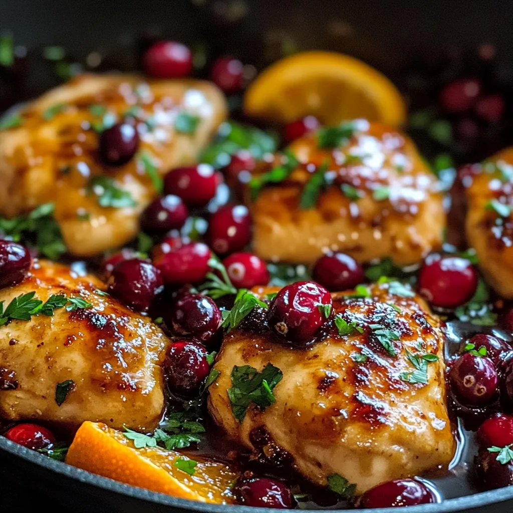 Easy Cranberry Orange Chicken