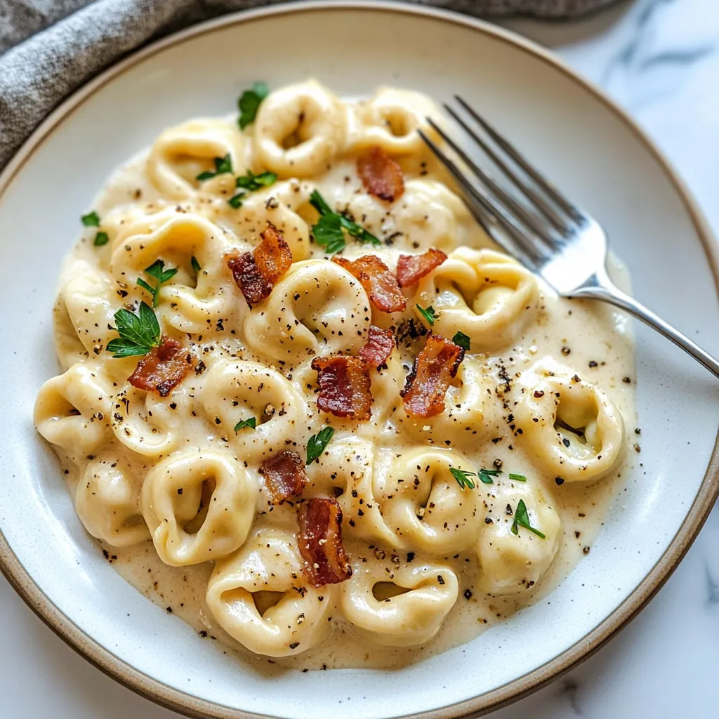 Easy Tortellini Carbonara