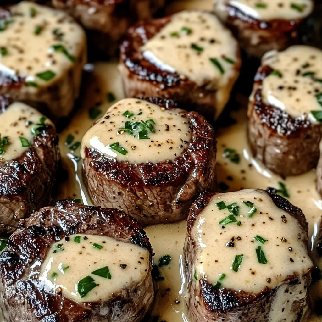 Easy Garlic Butter Steak Bites with a Rich Parmesan Cream Sauce Recipe
