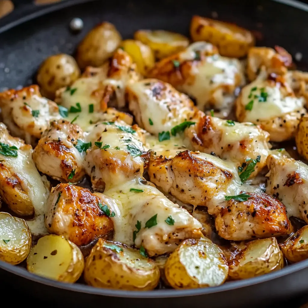 Garlic Parmesan Chicken and Potatoes (One-Pan Dinner)