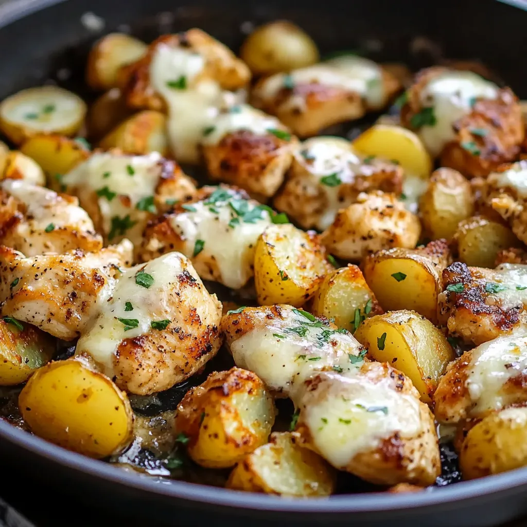 Garlic Parmesan Chicken and Potatoes Recipe (One-Pan Dinner)