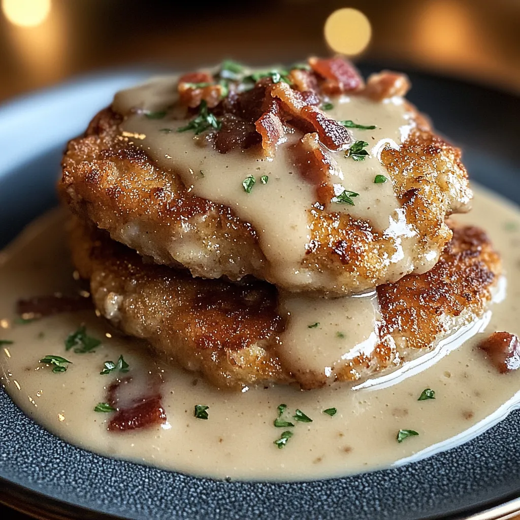 Country Fried Pork Chops with Bacon Gravy Recipe