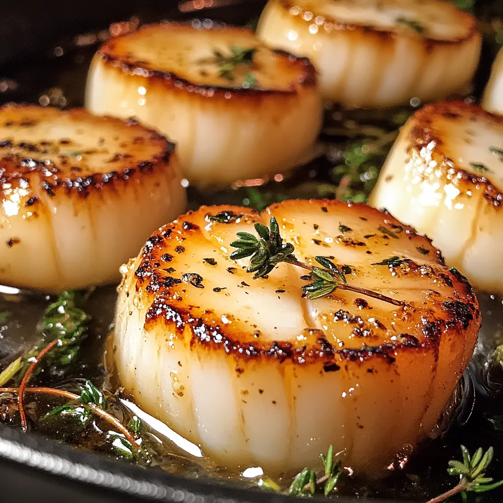 Easy Garlic Butter Baked Scallops