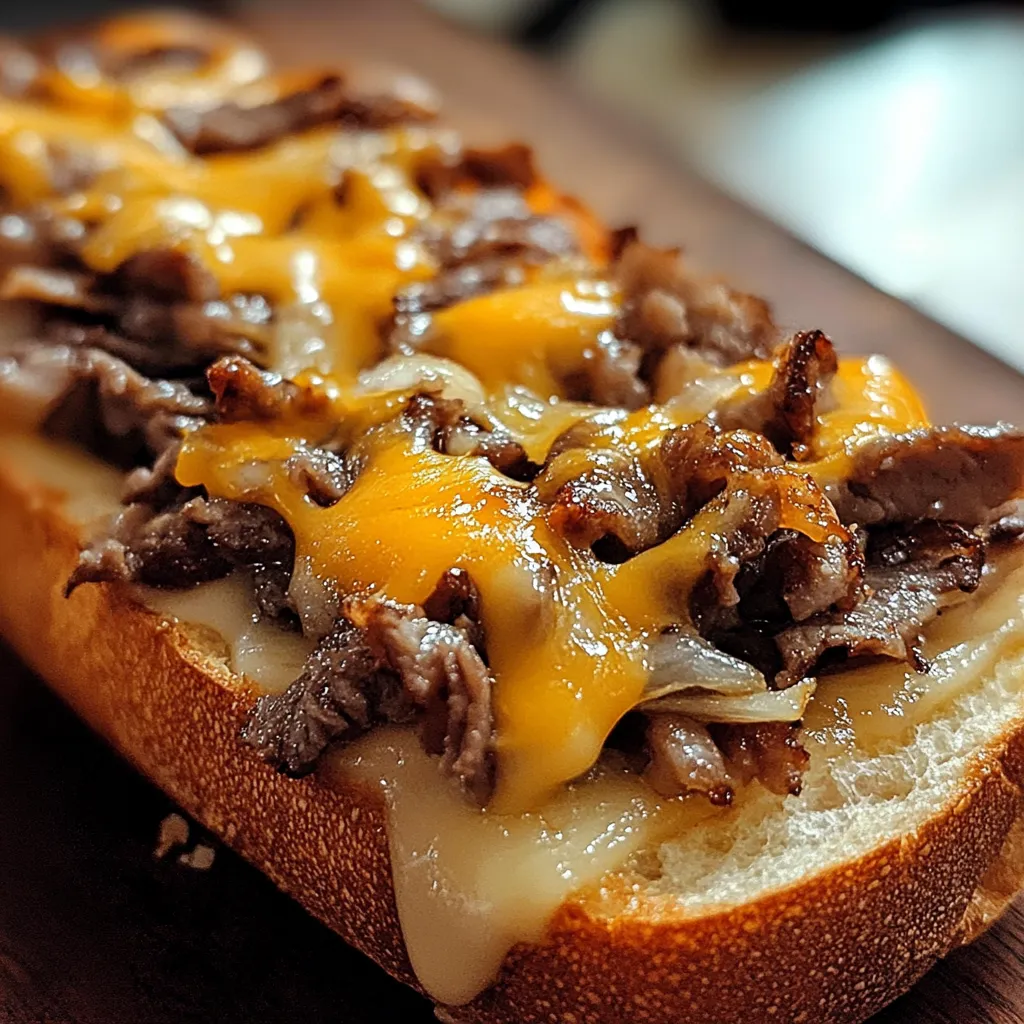 Delicious Garlic Philly Cheesesteak Bread Recipe