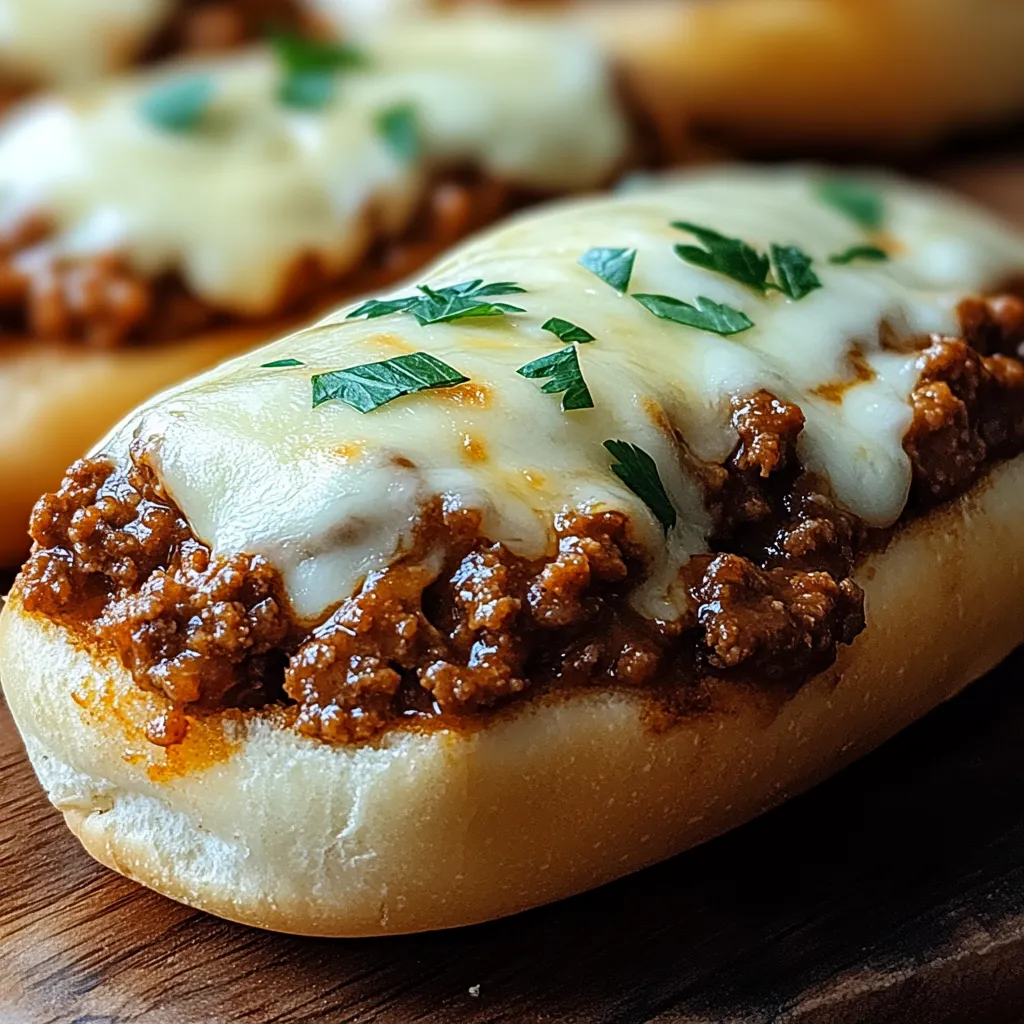 Cheesy Garlic Bread Sloppy Joes Recipe