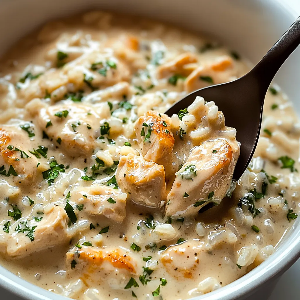 Easy Creamy Herb Chicken & Basmati Rice