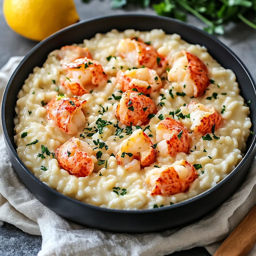 Lemon Butter Lobster Risotto