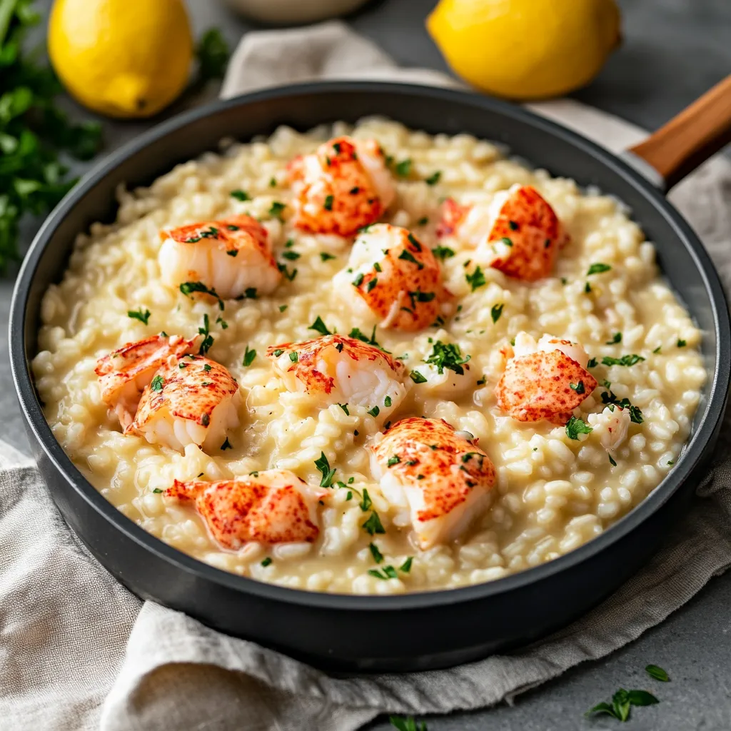 Lemon Butter Lobster Risotto Recipe