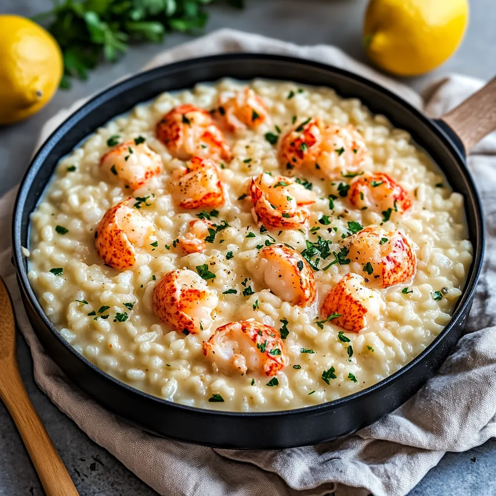 Easy Lemon Butter Lobster Risotto