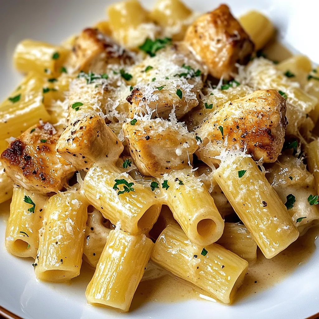 Garlic Butter Chicken with Rigatoni and Parmesan: A Comforting Dish Recipe