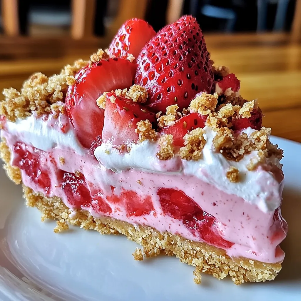 Easy Strawberry Crunch Cheesecake