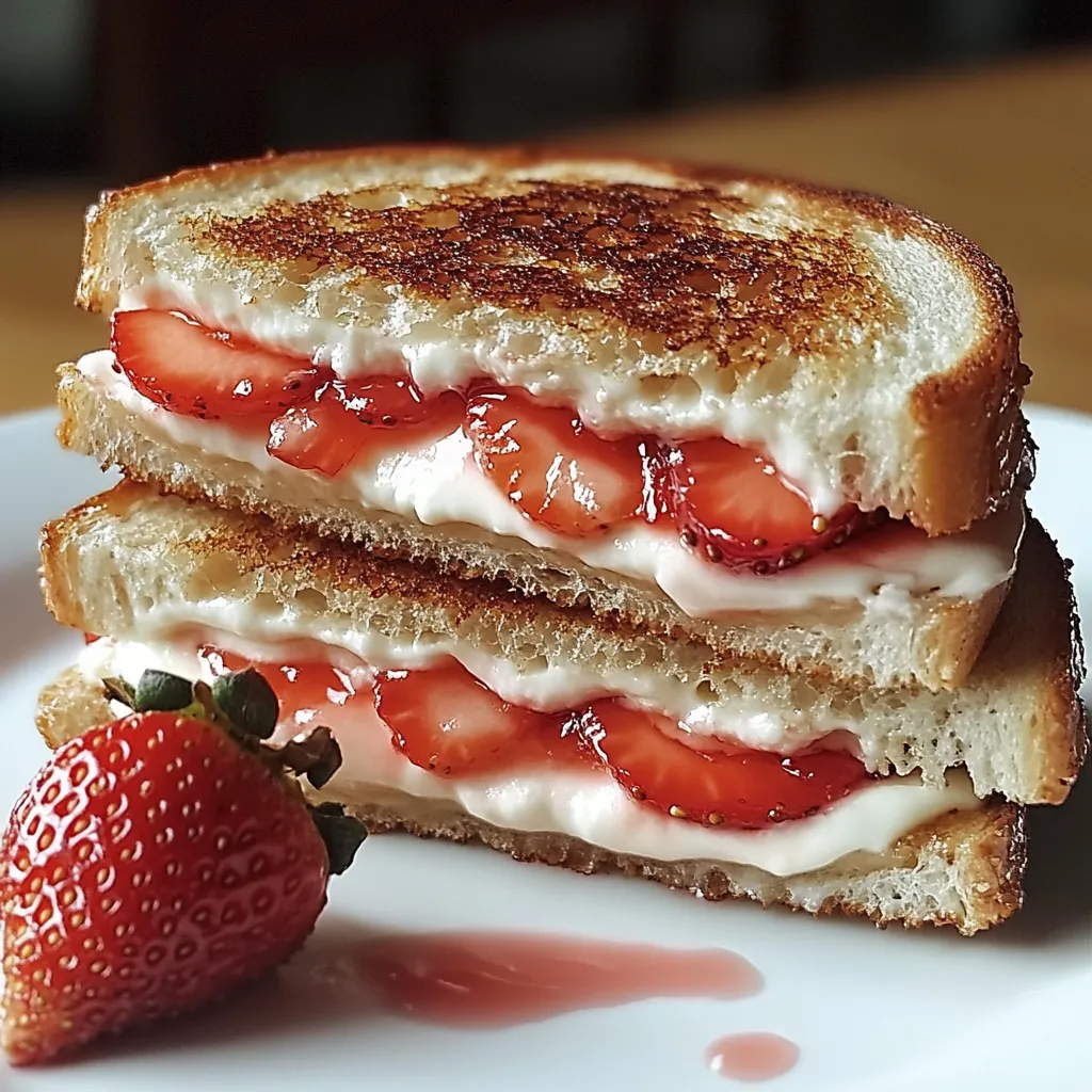 Fried Strawberry Cheesecake Sandwiches