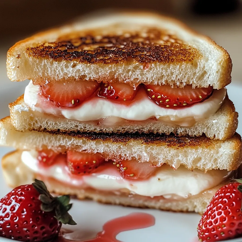 Fried Strawberry Cheesecake Sandwiches Recipe