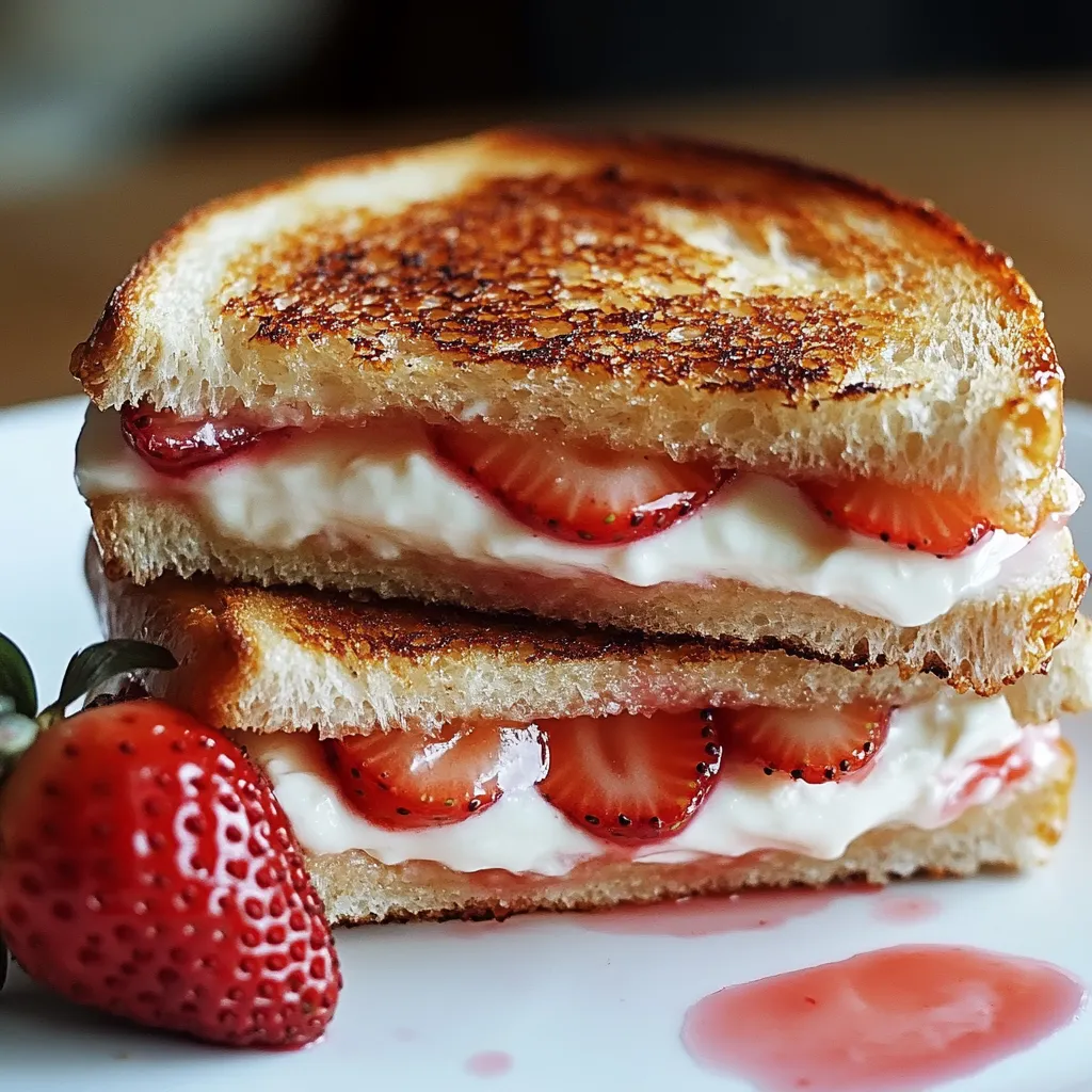 Easy Fried Strawberry Cheesecake Sandwiches