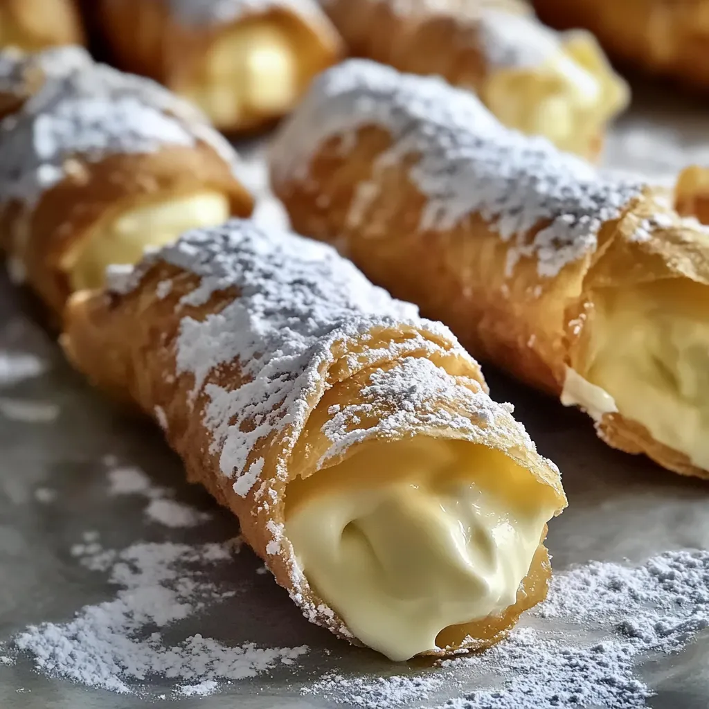 Delicious Cannoncini Pastries
