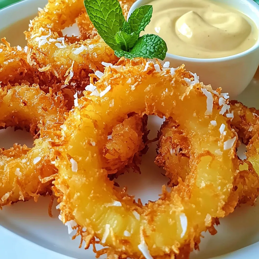 Tropical Fried Pineapple Rings