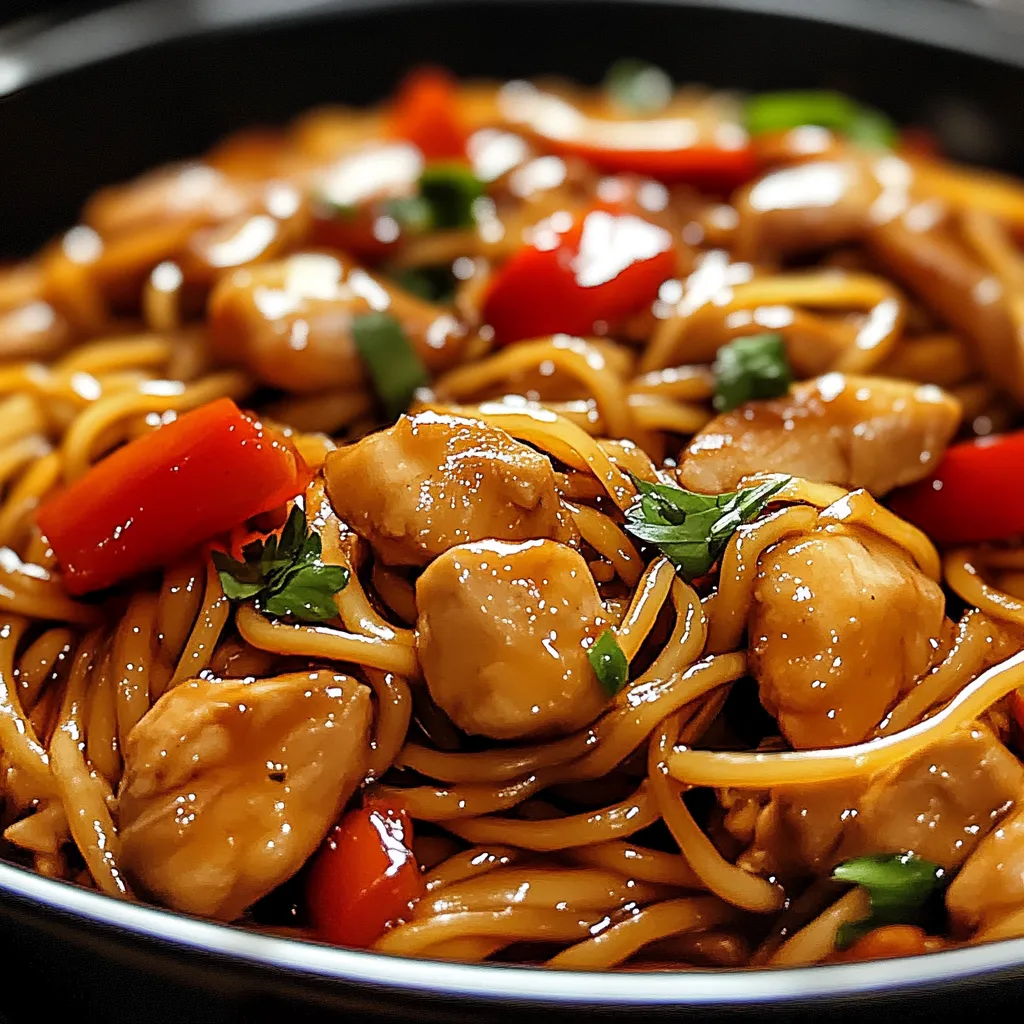 Chicken Spaghetti Lo Mein