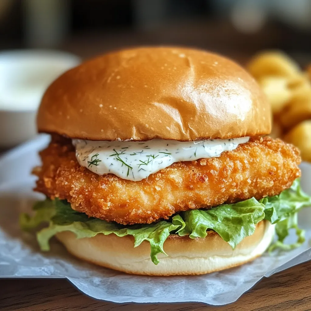 CRISPY FRIED COD FISH SANDWICH