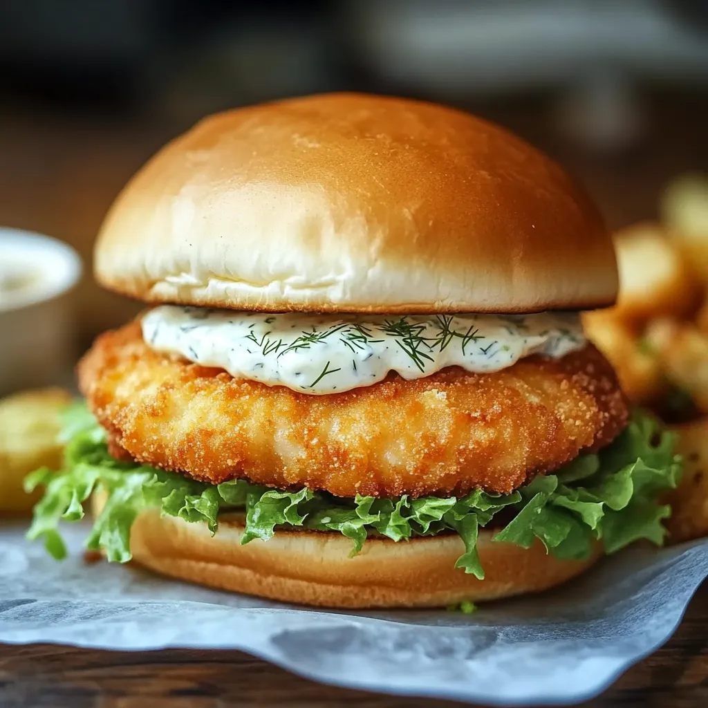 Delicious Homemade Fish Sandwich