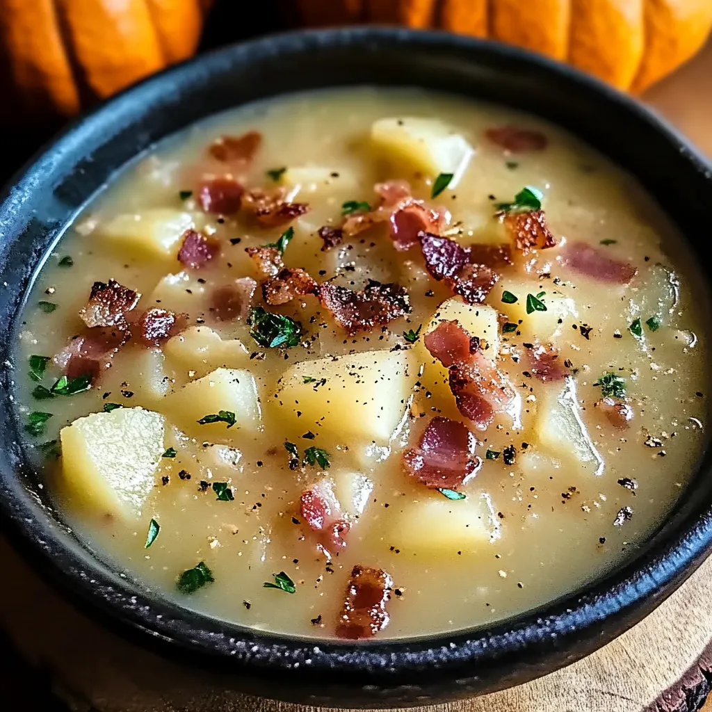 Irish Bacon Cabbage and Potato Soup