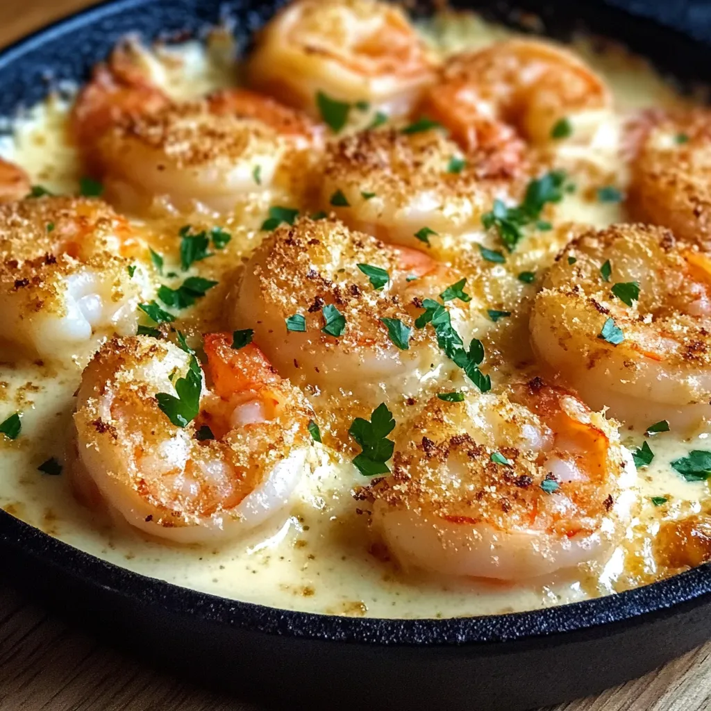 Garlic Shrimp Gratin