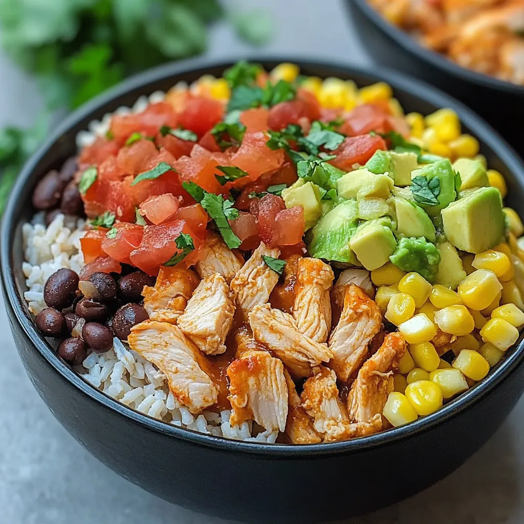 One Pan Chicken Burrito Bowl
