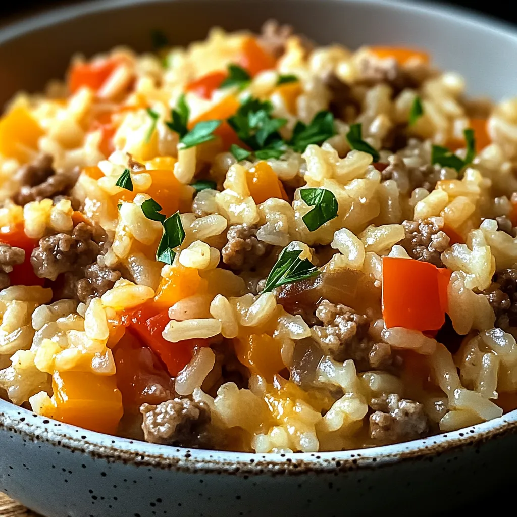 Hamburger Rice Casserole Recipe