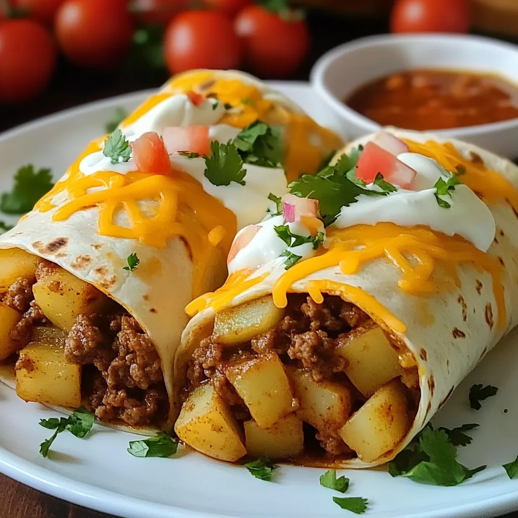 Easy Cheesy Potato Burritos