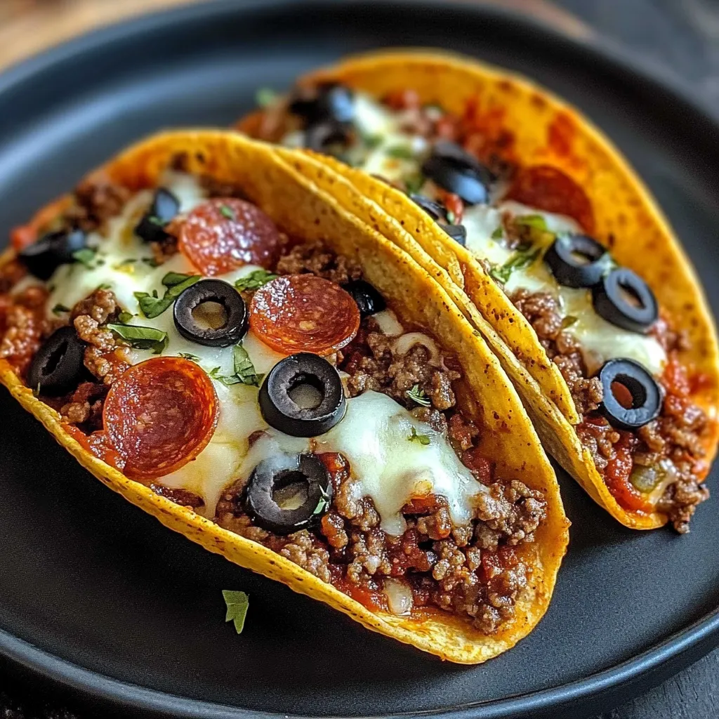 Meat Lovers Pizza Tacos Recipe