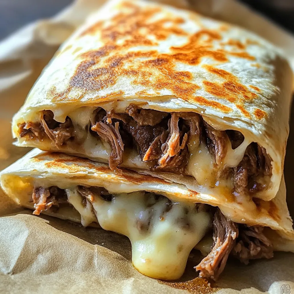 Philly Cheesesteak Grilled Wrap