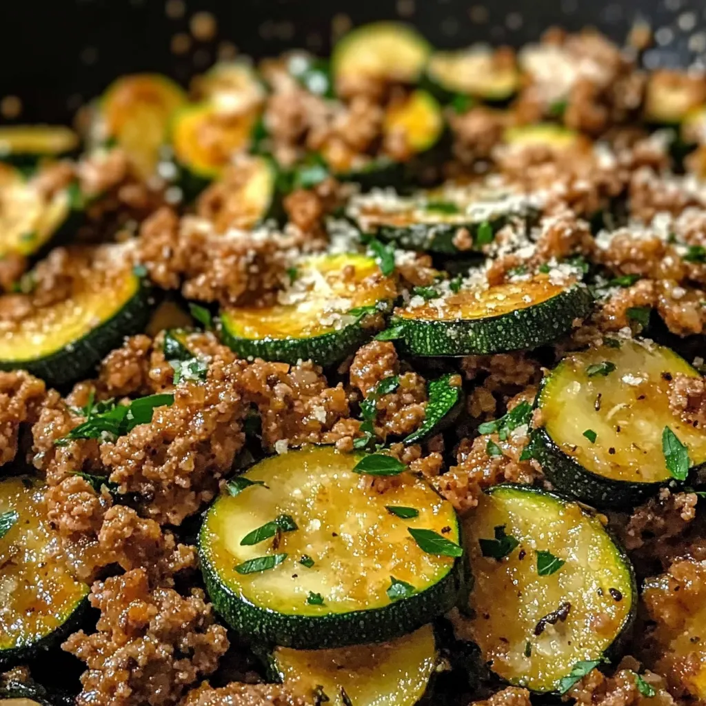 25-Minute Ground Turkey and Zucchini Skillet