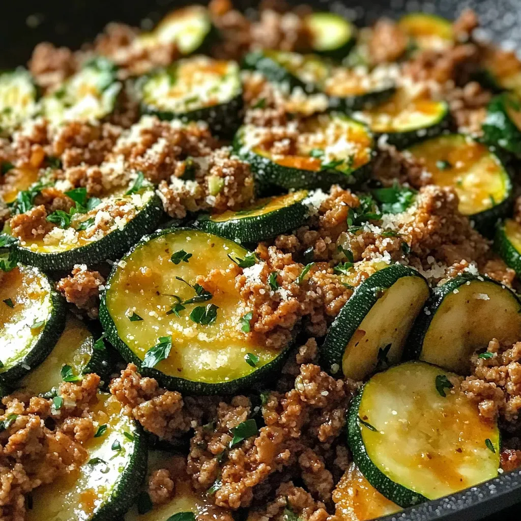 25-Minute Easy Ground Turkey and Zucchini Skillet