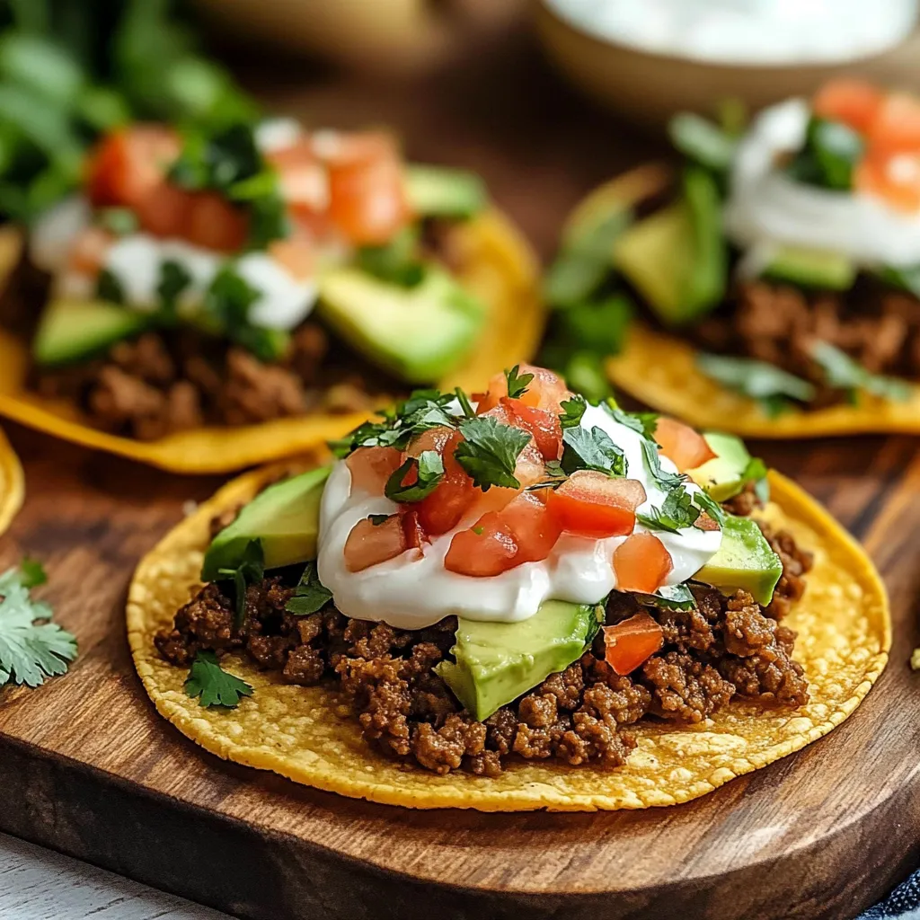 Ground Beef Tostadas