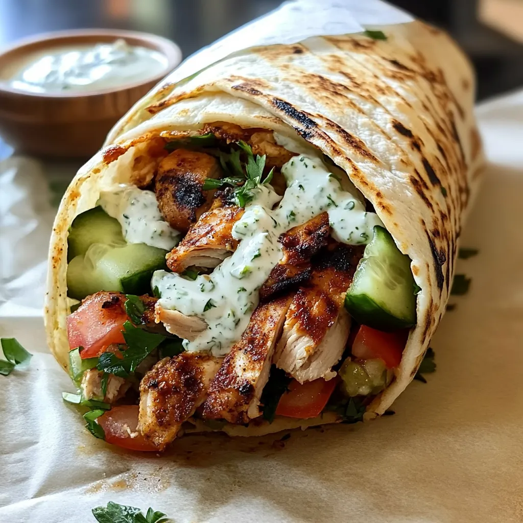 Greek Chicken Gyros