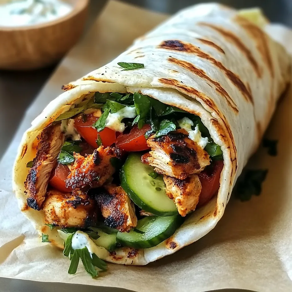 Easy Greek Chicken Gyros