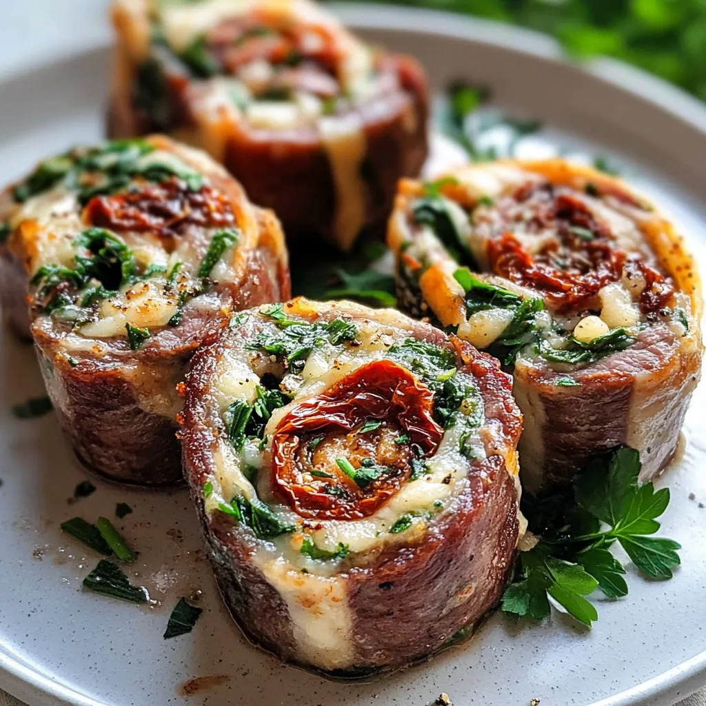 Steak Pinwheels Recicpe