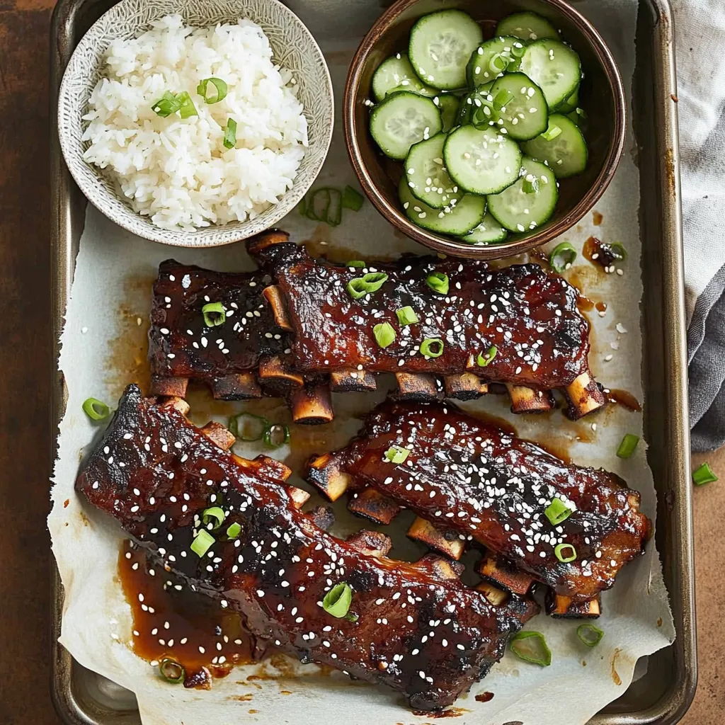 Easy Sticky Asian Pork Ribs