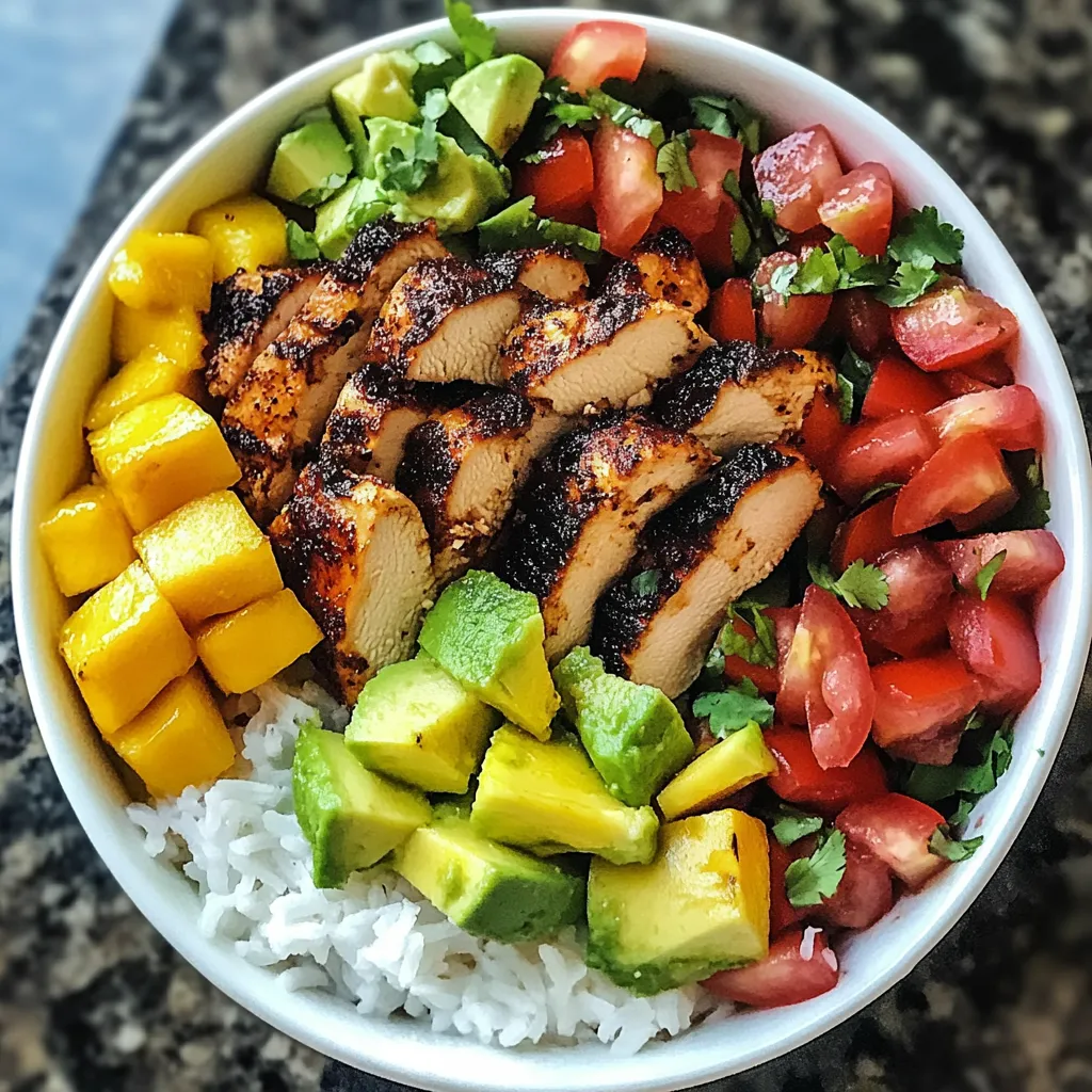 Easy Caribbean Jerk Chicken Bowl