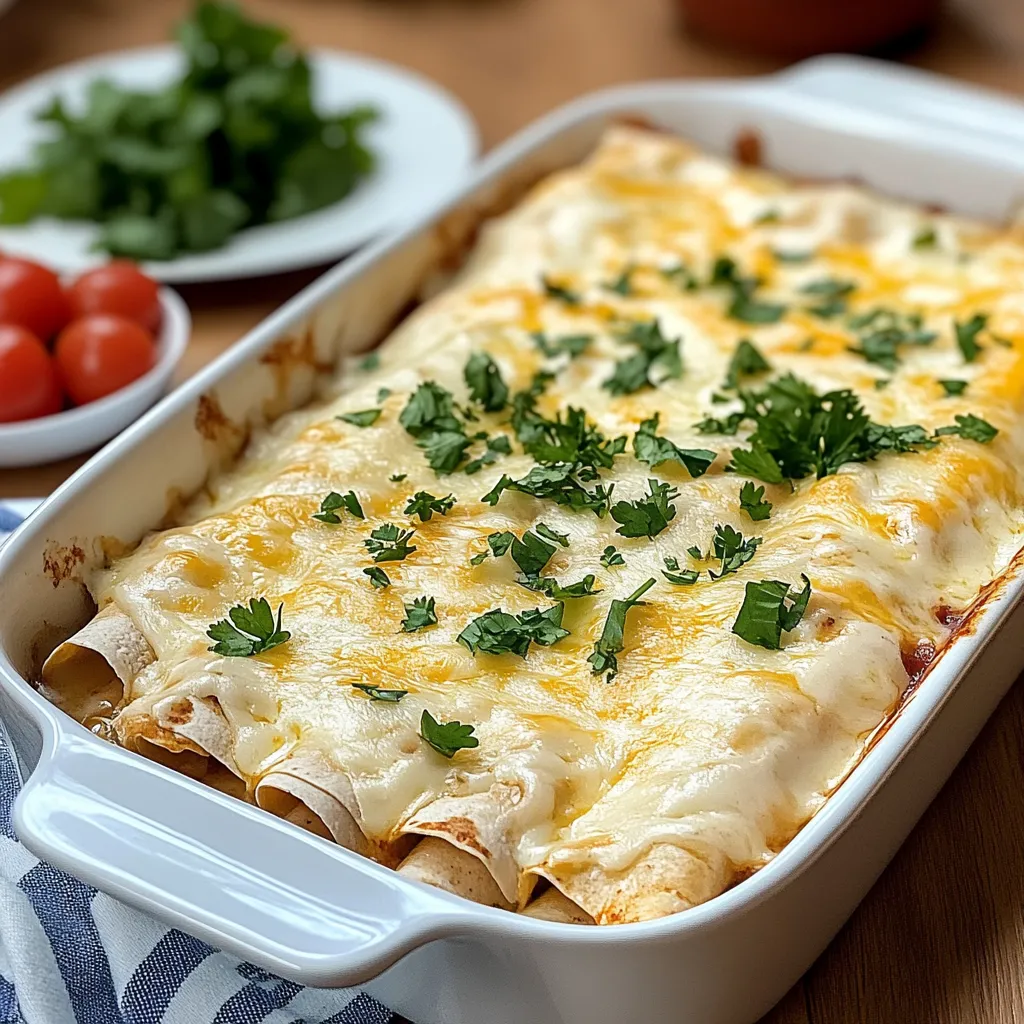 Creamy White Chicken Enchiladas Recipe