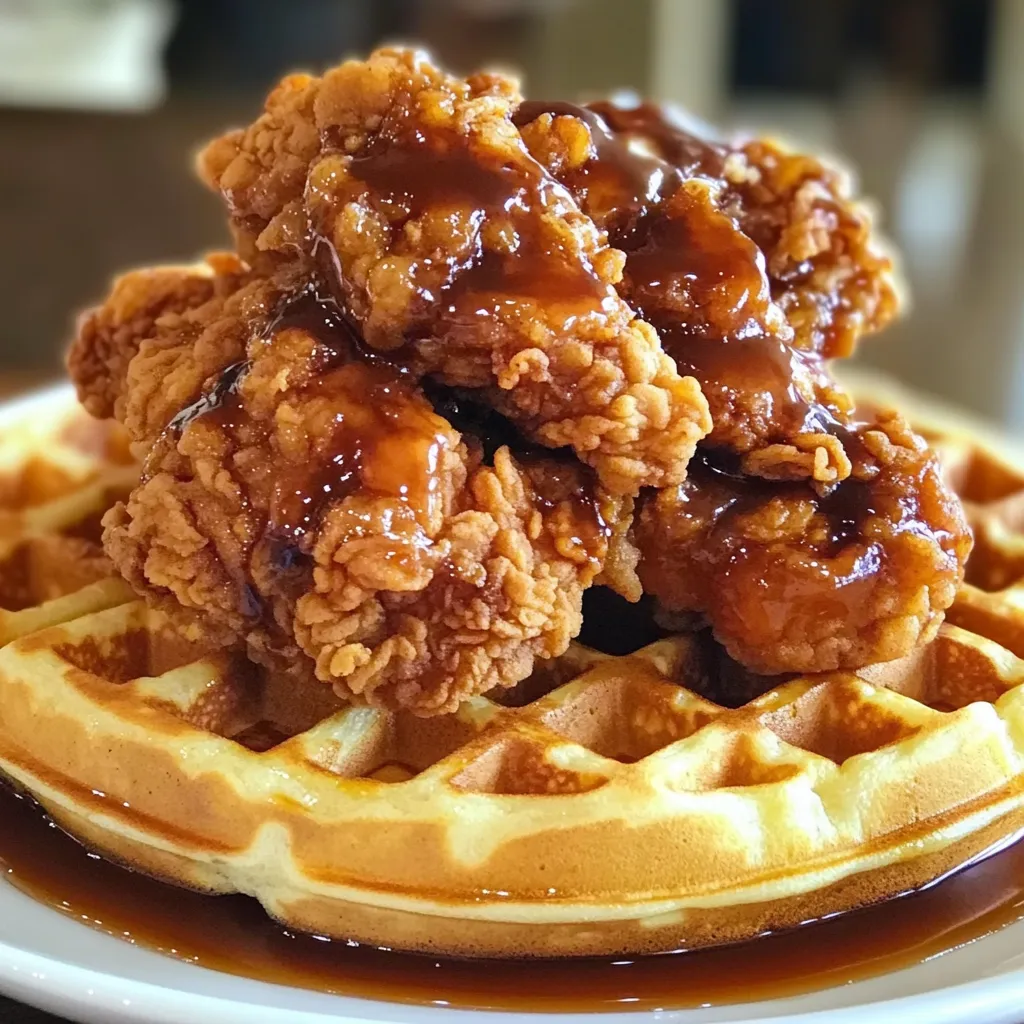 Easy Southern Fried Chicken and Waffles