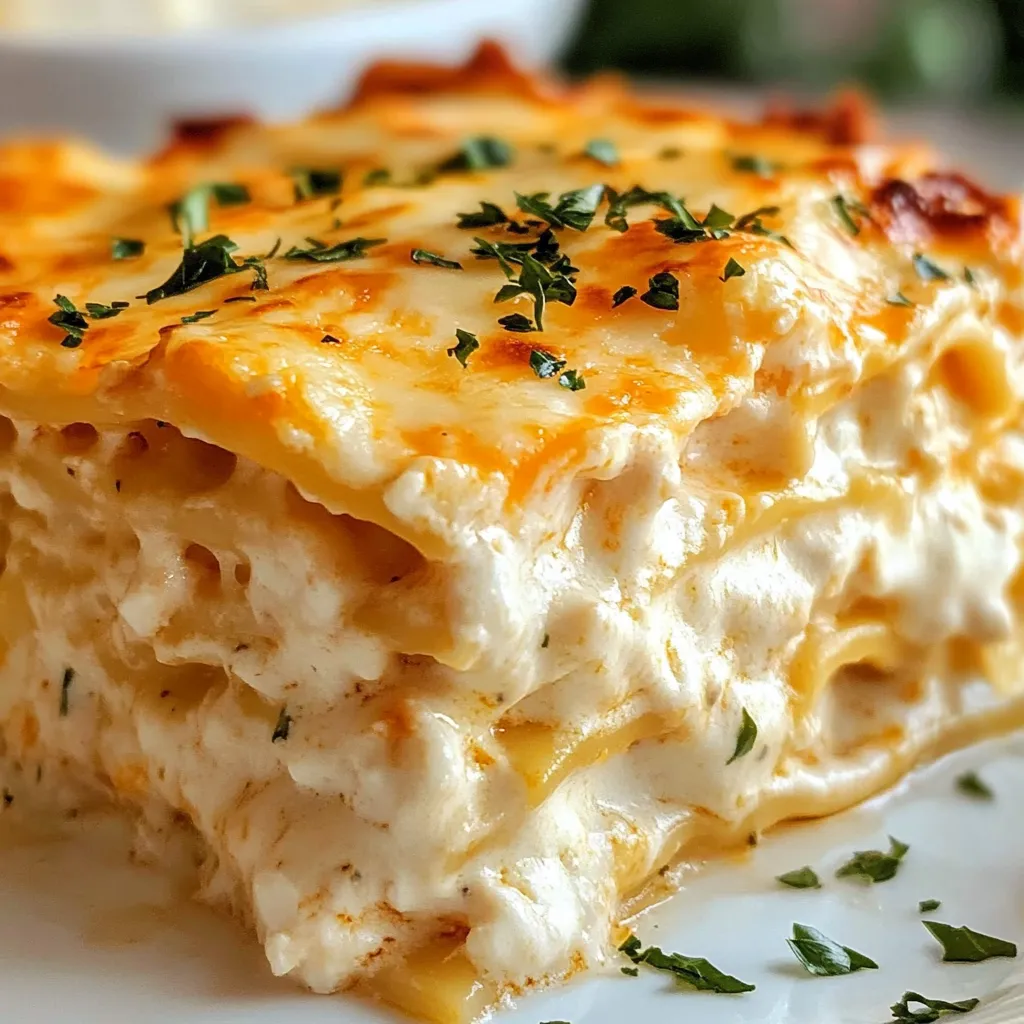 Easy Cheesy Buffalo Ranch Chicken Lasagna