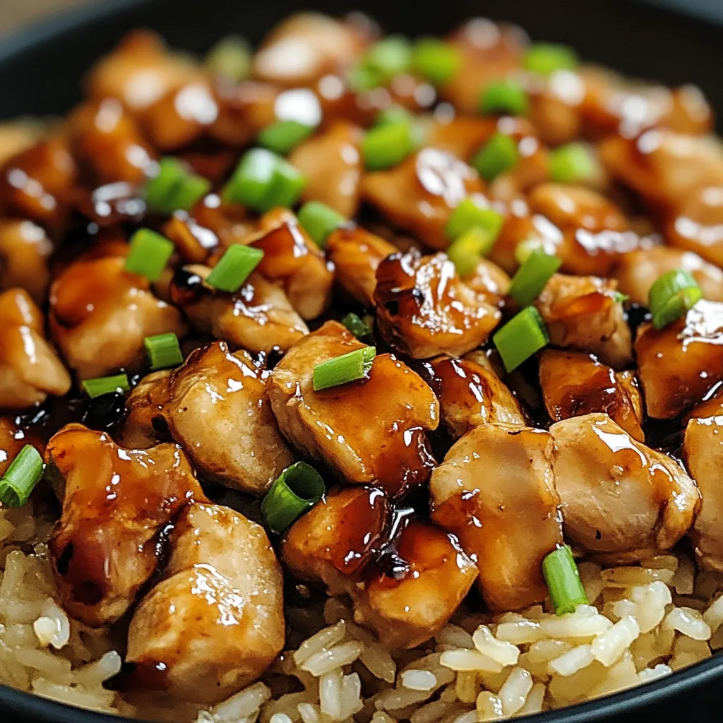 Honey BBQ Chicken Rice