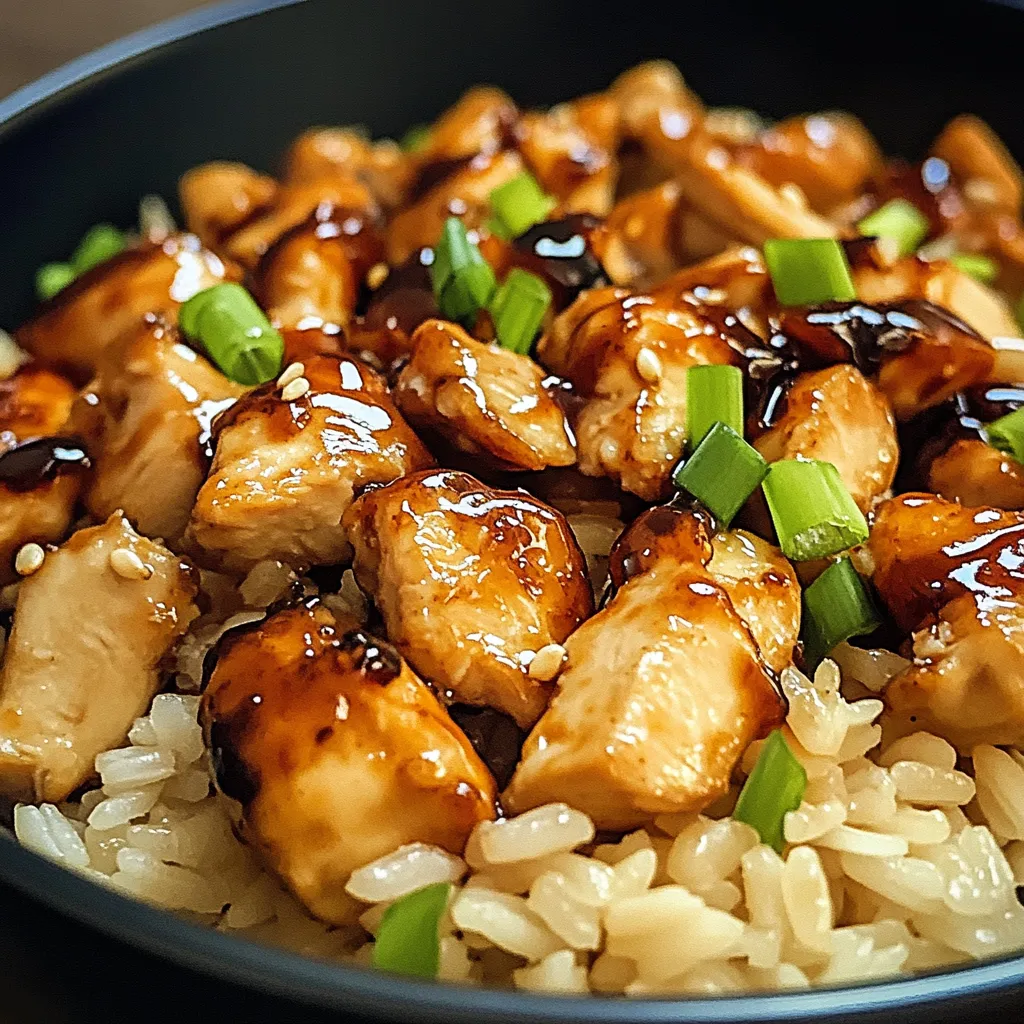 Easy Honey BBQ Chicken Rice