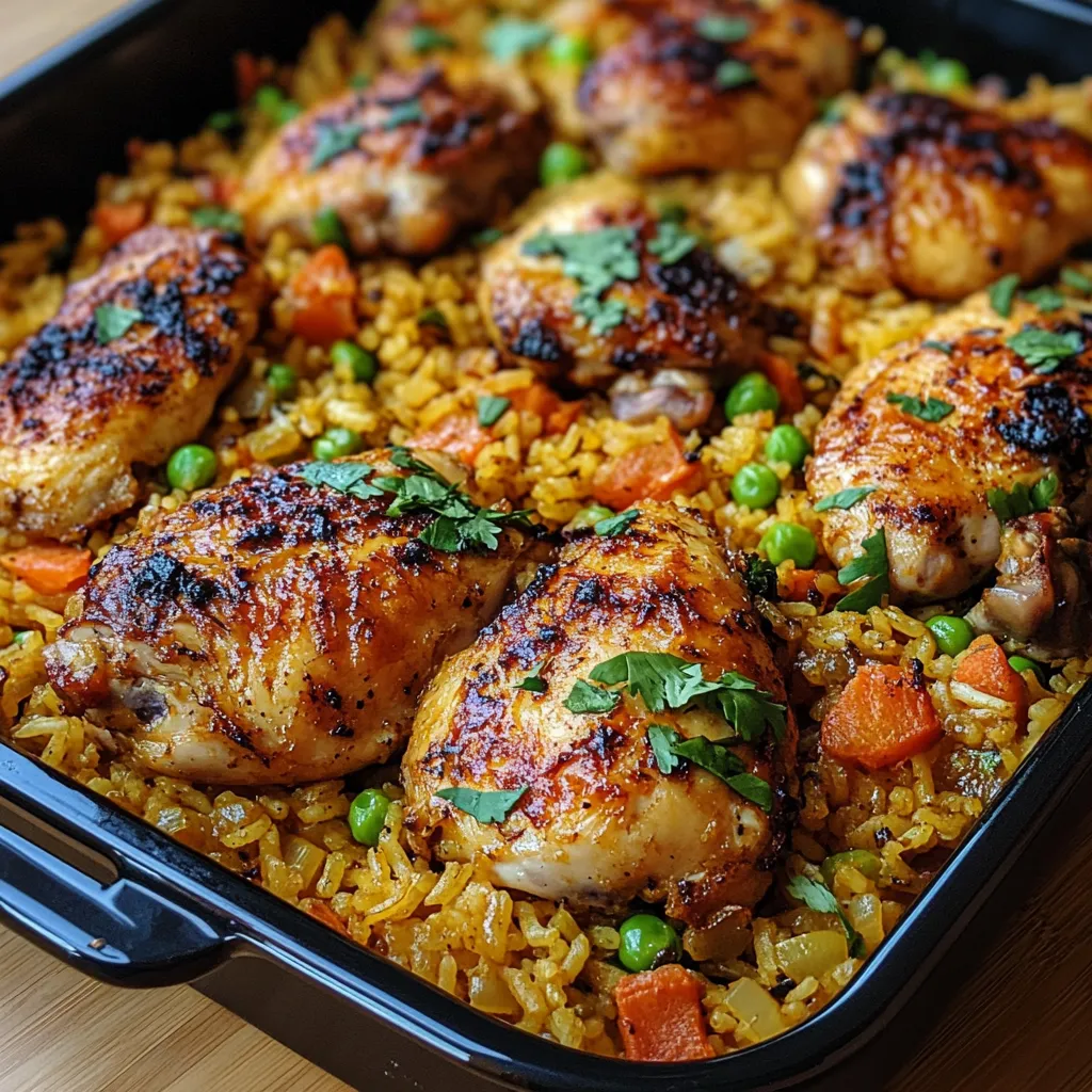 Easy Caribbean Chicken and Rice