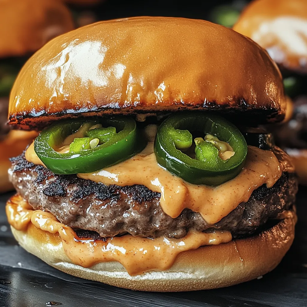 Jalapeño-Onion Smash Burgers
