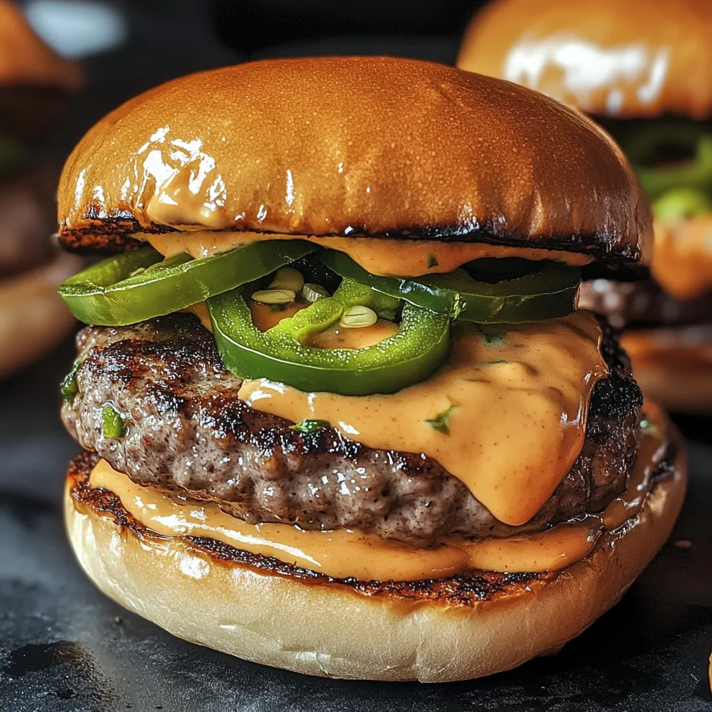 Jalapeño-Onion Smash Burgers Recipe