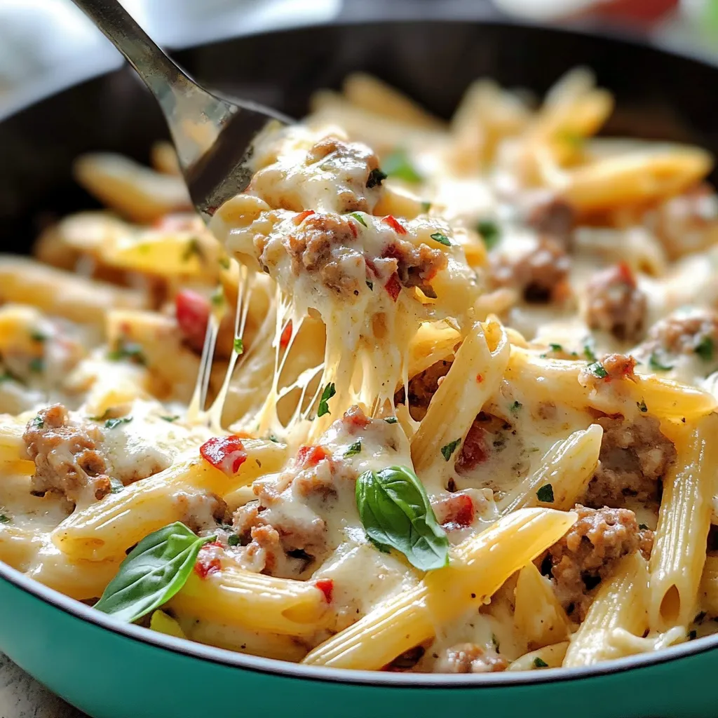 Creamy Tuscan Sausage Pasta