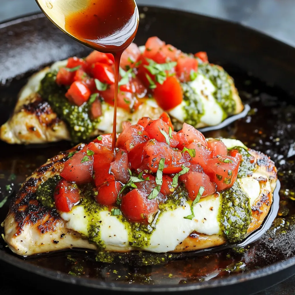 Easy Pesto Bruschetta Chicken